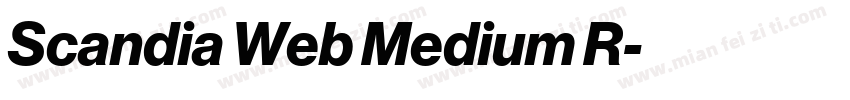 Scandia Web Medium R字体转换